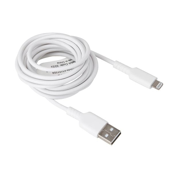 USB to Lightning Cable, 2m - Anko