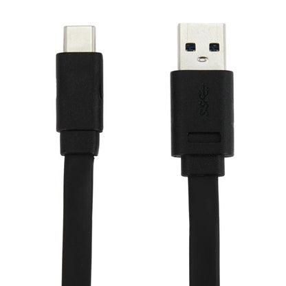 USB-A to USB-C Short Noodle Black Cable, 30cm - Anko