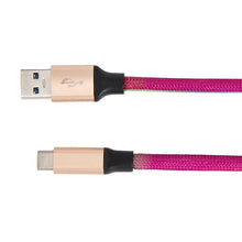 USB-A to USB-C Rainbow Cable, 2m - Anko