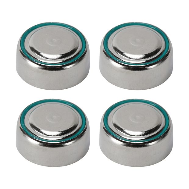 Button Cell Alkaline Batteries LR44, 4 Pack - Anko