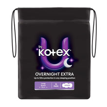 U by Kotex 10 Pack Extra Overnight Pads with Wings