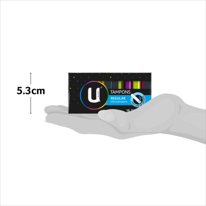 U by Kotex Regular Slim Tampons - 16 Pack