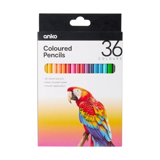 Coloured Pencils, 36 Pack - Anko
