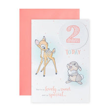 Hallmark Disney 2nd Birthday Card - Bambi & Thumper