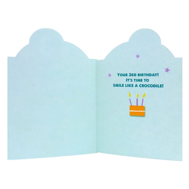 Connections from Hallmark 3rd Birthday Card - Smile, Crocodile