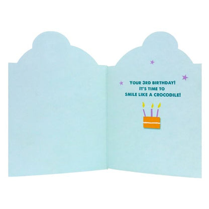 Connections from Hallmark 3rd Birthday Card - Smile, Crocodile
