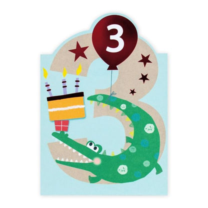 Connections from Hallmark 3rd Birthday Card - Smile, Crocodile