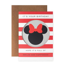 Hallmark Disney Birthday Card - Minnie Mouse Silhouette