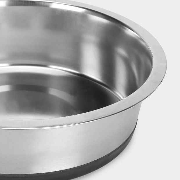Extra Large Stainless Steel Pet Bowl with Non-Slip Base