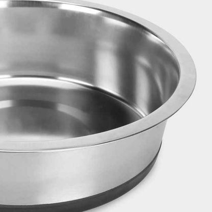 Extra Large Stainless Steel Pet Bowl with Non-Slip Base