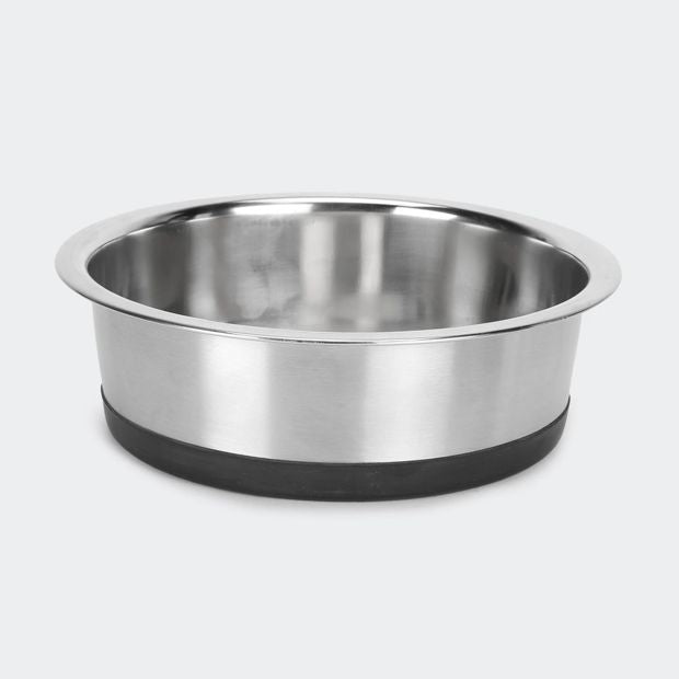 Pet Bowl Stainless Steel & Rubber - Anko