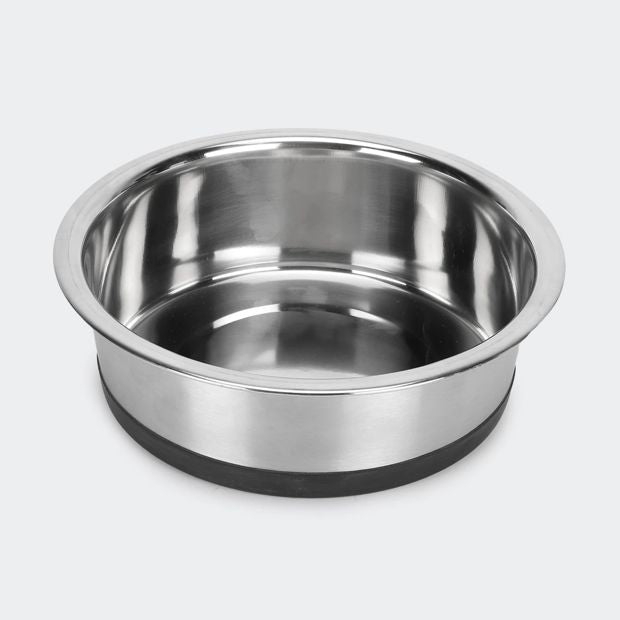 Pet Bowl Stainless Steel & Rubber - Anko