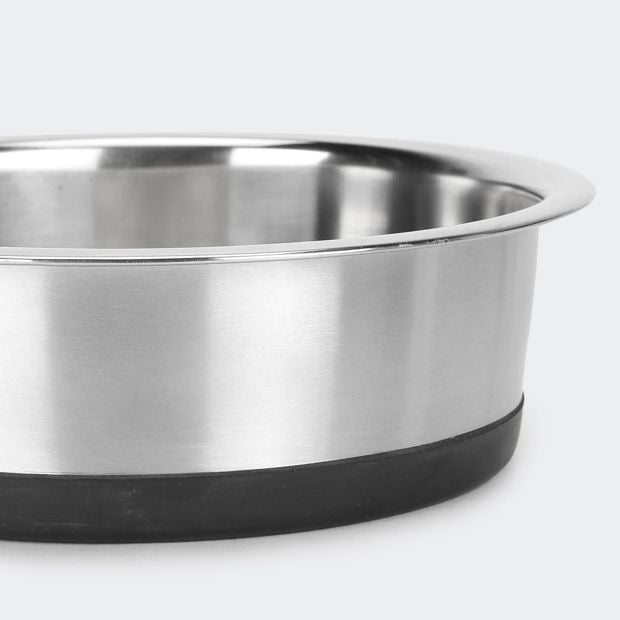 Pet Bowl Stainless Steel & Rubber - Anko