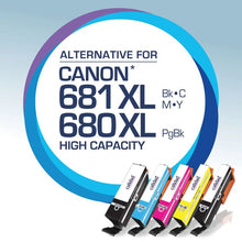 Calidad Canon 681 XL and 680 XL Ink Cartridges - 5 Pack