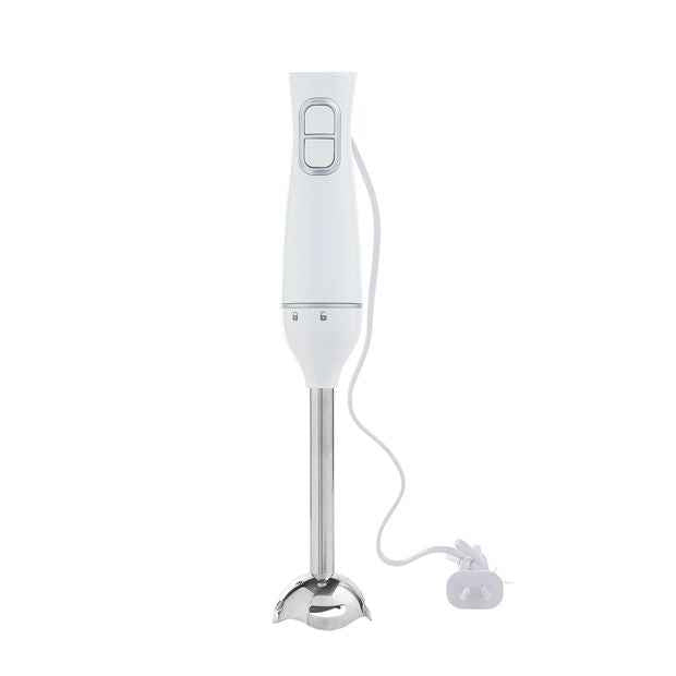 Immersion Blender - White, Stainless Steel Blade
