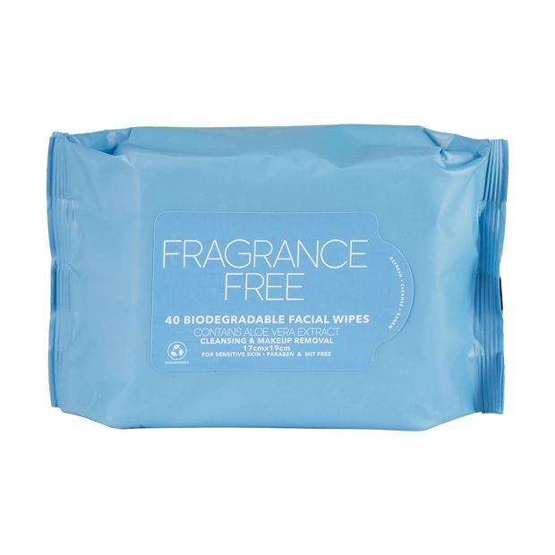 Cleansing & Makeup Removal Facial Wipes, 40 Pack - Anko