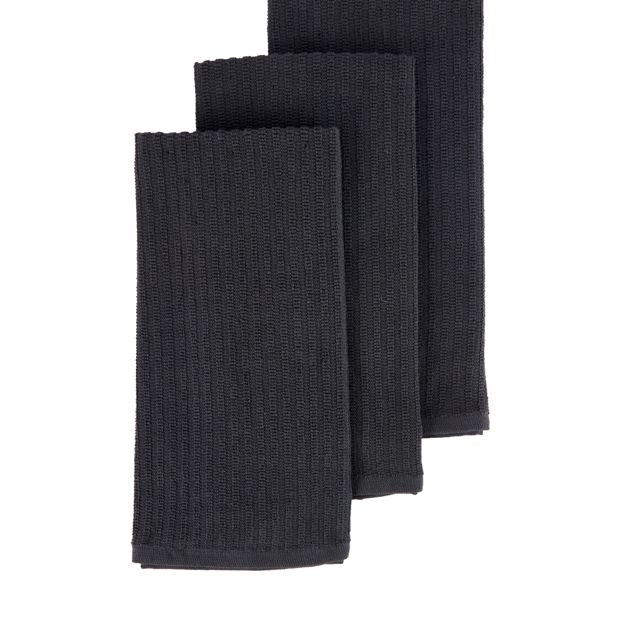 Ribbed Terry Tea Towels 3 Pack - Anko