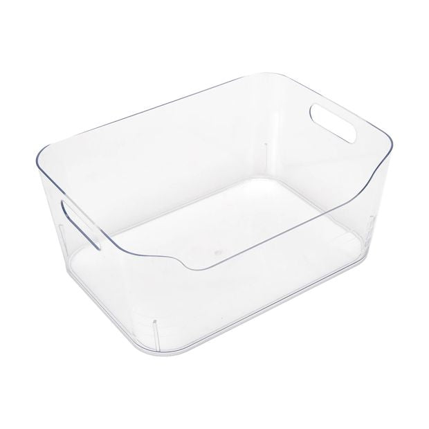 Medium Cut Out Edge Tub, Clear - Anko