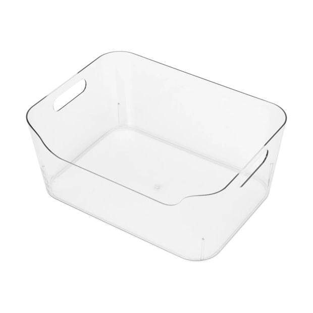 Medium Cut Out Edge Tub, Clear - Anko