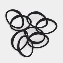 8 Pack Extra Large Soft Ponytailers - Black