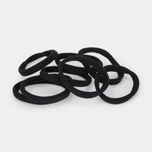 8 Pack Extra Large Soft Ponytailers - Black