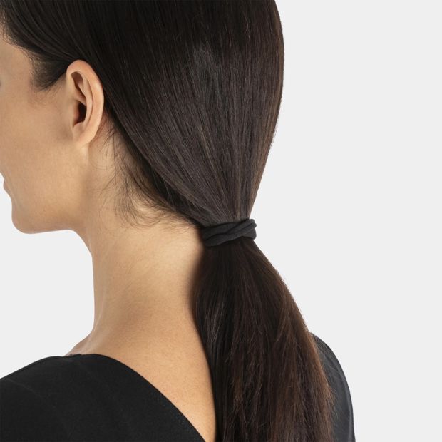 8 Pack Extra Large Soft Ponytailers - Black
