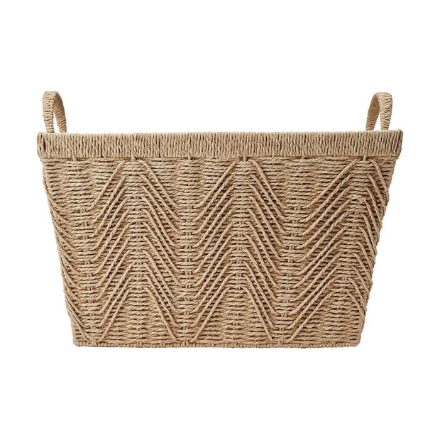Rectangle Herringbone Basket - Anko