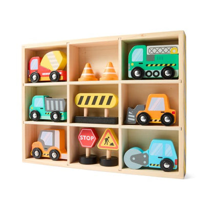 Wooden Construction Vehicle Set - Anko