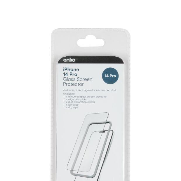iPhone 14 Pro Tempered Glass Screen Protector - Anko