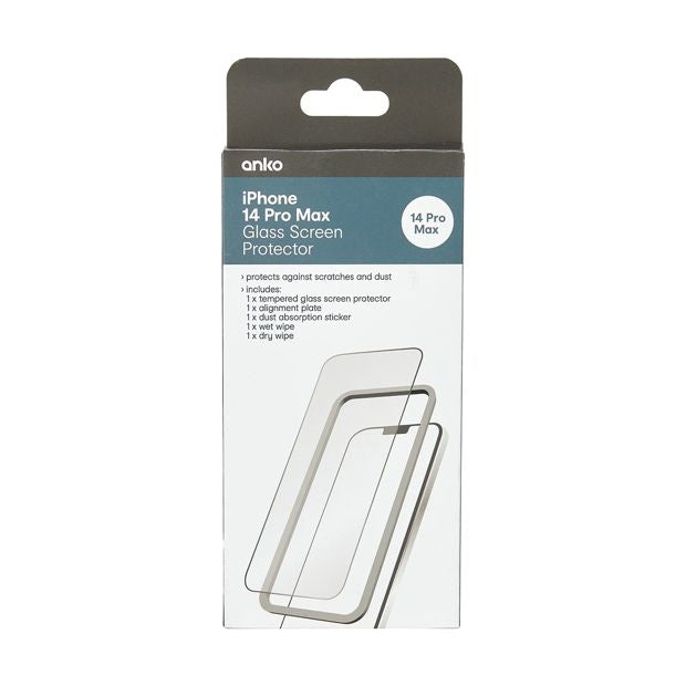 iPhone 14 Pro Max Tempered Glass Screen Protector - Anko