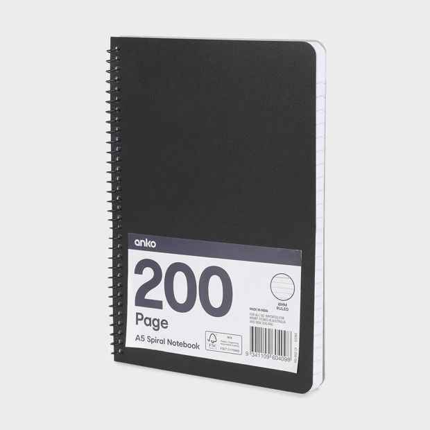 A5 Spiral Notebook - Anko