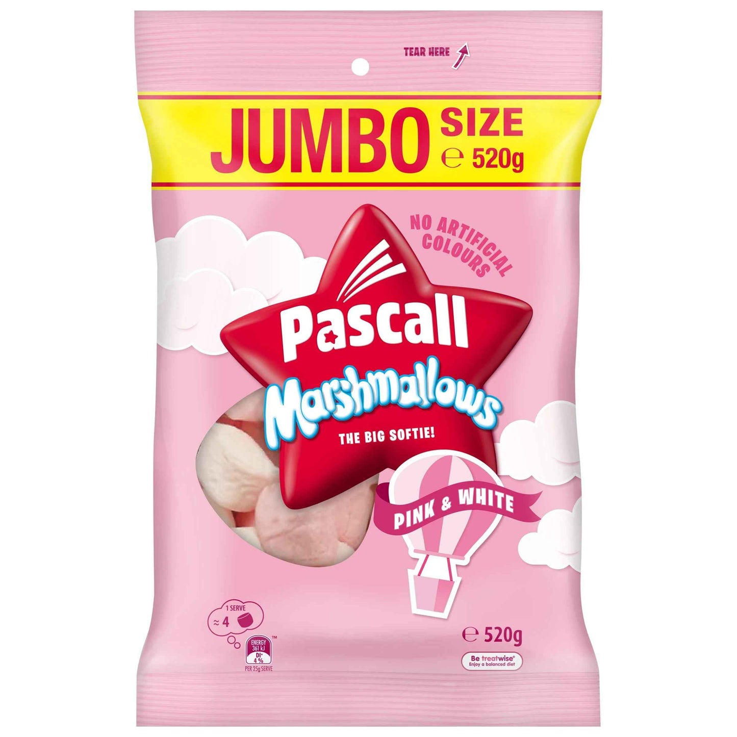 Pascall Pink & White Marshmallows 520g