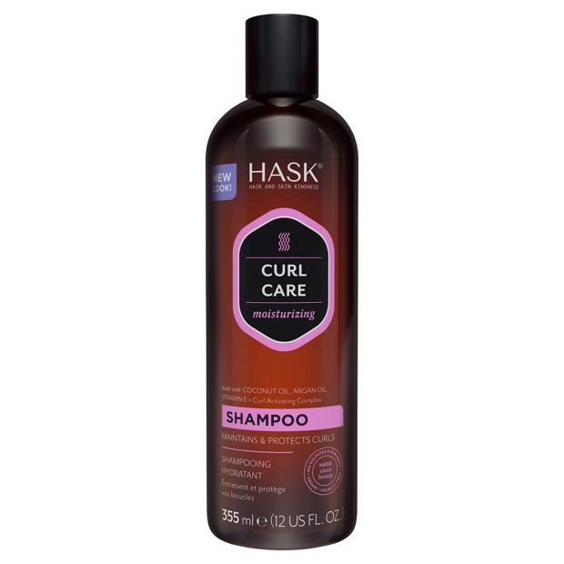 Hask Curl Care Moisturizing Shampoo, Coconut Oil Argan Oil Vitamin E and Curl Activating Complex -  355ml