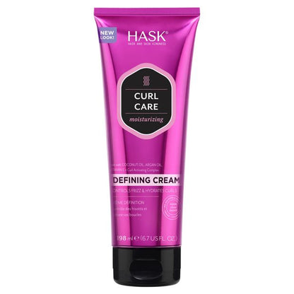 HASK Curl Care Curl Defining Cream, Coconut Oil Argan Oil & Vitamin E - 198ml