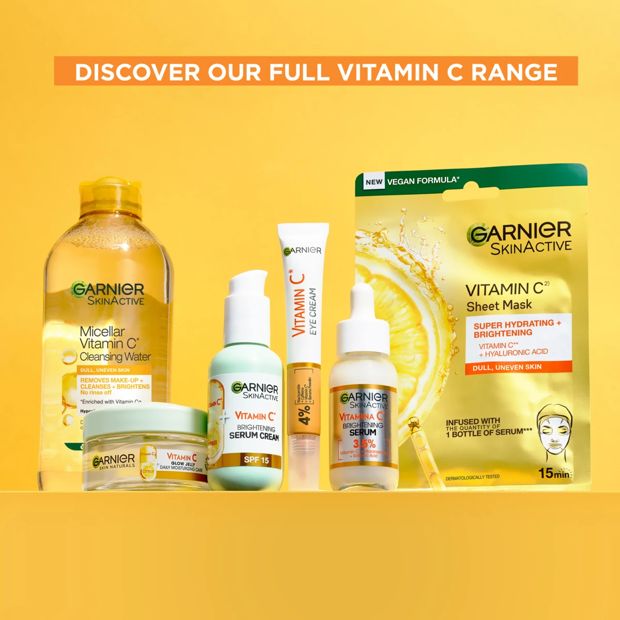 Garnier SkinActive Foaming Face Wash 100ml - Vitamin C and Lemon