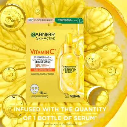 Garnier SkinActive Sheet Mask - Vitamin C and Hyaluronic Acid