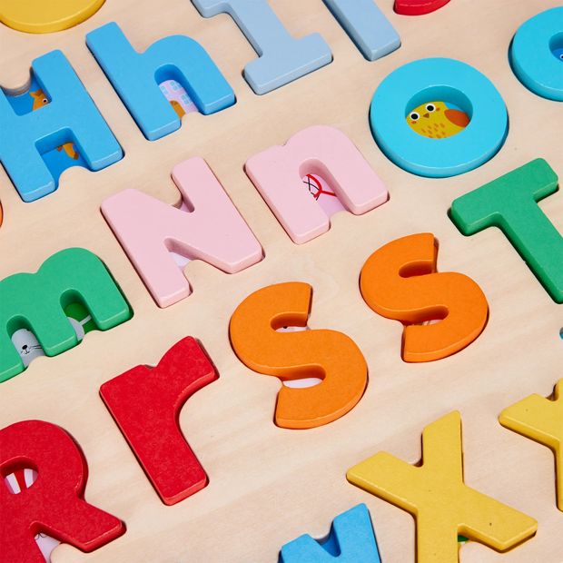 Wooden Lower and Uppercase Puzzle - Anko