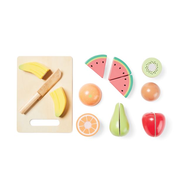 Wooden Fruit Cutting 8 Piece Set - Anko