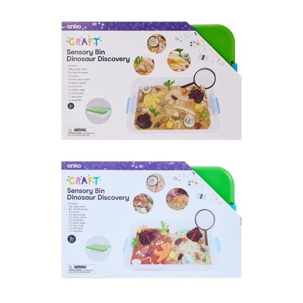 Dinosaur Discovery Sensory Bin Set, Assorted - Anko
