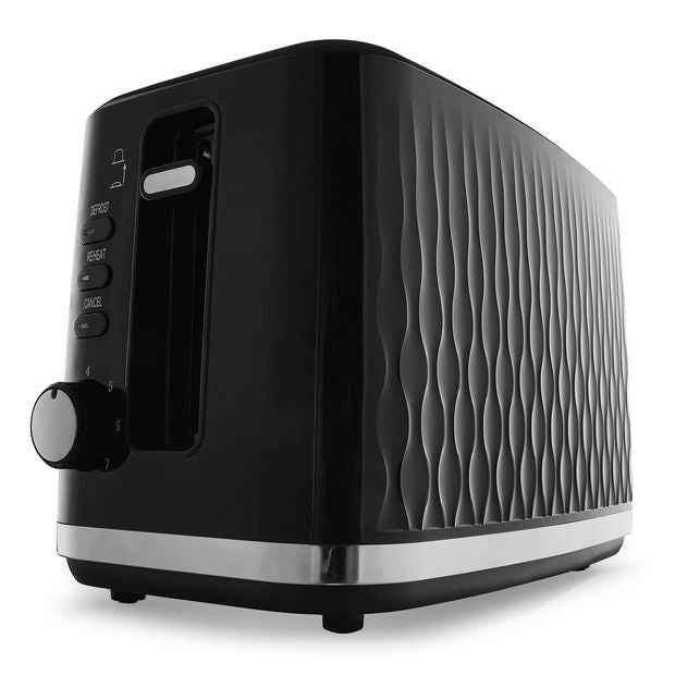 2 Slice Toaster, Black - Anko
