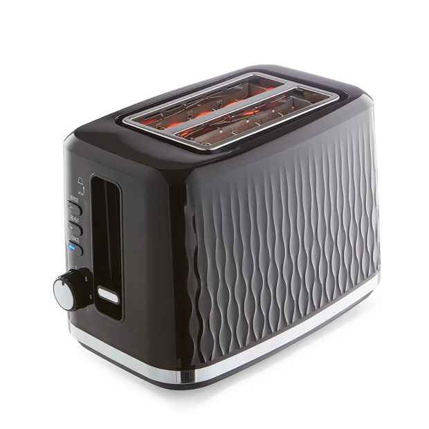2 Slice Toaster, Black - Anko