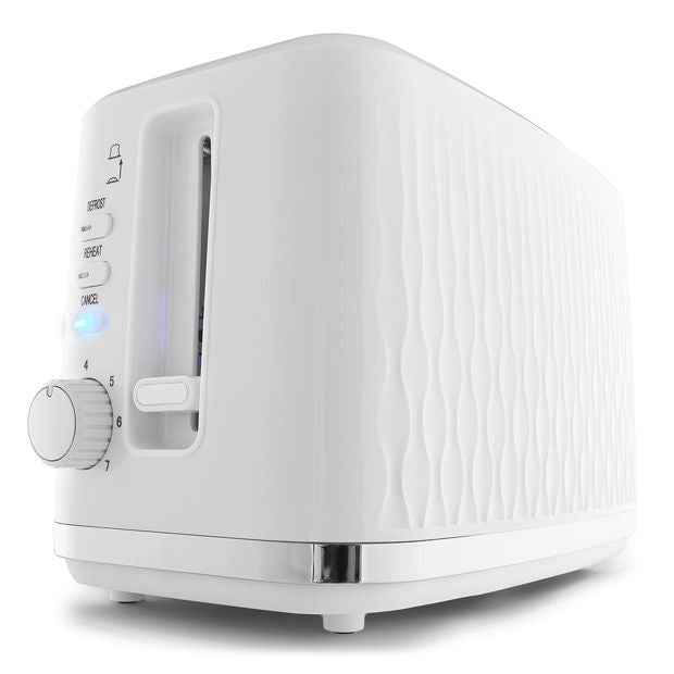 2 Slice Toaster, White - Anko