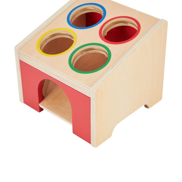 Wooden Hammer Pound Cube, 6 Pieces - Anko