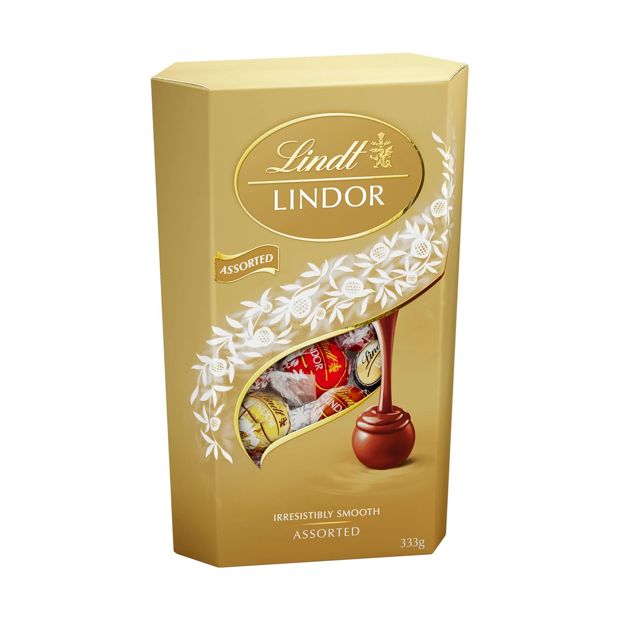 Lindt LINDOR Assorted Chocolate Cornet 333g