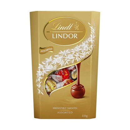 Lindt LINDOR Assorted Chocolate Cornet 333g