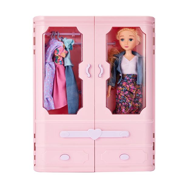 Doll & Wardrobe Set - Anko