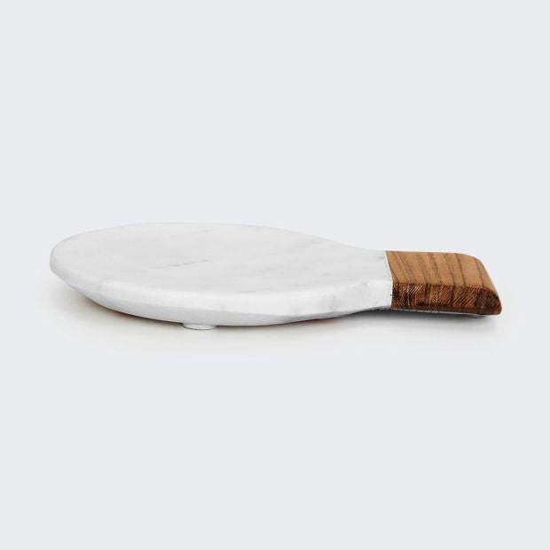 Marble & Acacia Spoon Rest - Anko