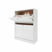 Panelled Shoe Cabinet - Anko