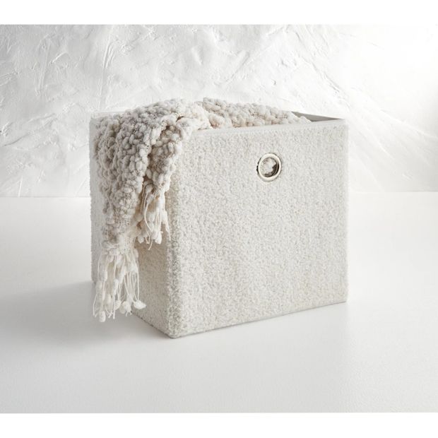 Collapsible Boucle Storage Cube - Anko