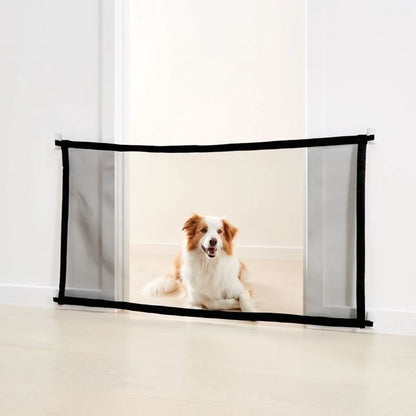 Portable Pet Mesh Barrier for Doorways and Stairs
